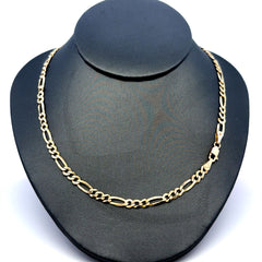 Golden Bull Italian Chain Figaro 4.5mm 20" 10K