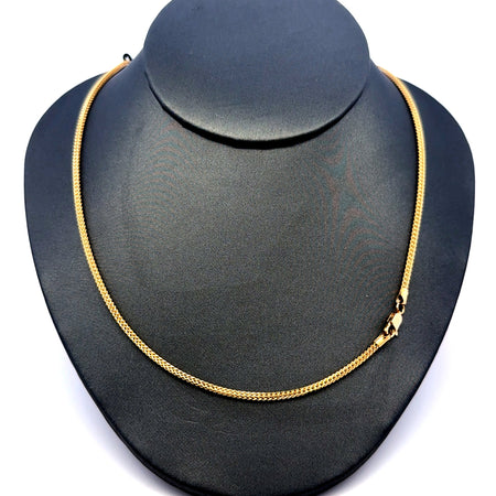 Chain Hollow Franco  2mm 24" 14K