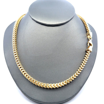 Chain Hollow Franco  4.5mm 24" 10K