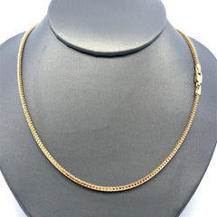 Golden Bull Italian Chain Solid Franco 2mm 24" 10K