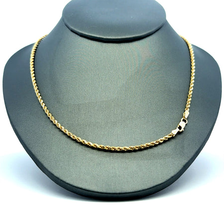 Chain Solid Rope 1.5mm 15.5" 14K