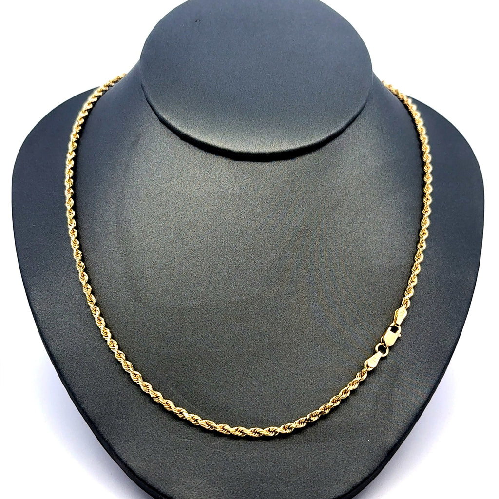 Golden Bull Italian Chain Solid Rope 2.5mm 26" 14K