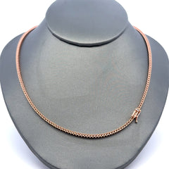 Golden Bull Korean 11.3 g Chain Tennis without Stones Rose Gold 2mm 18" 10K