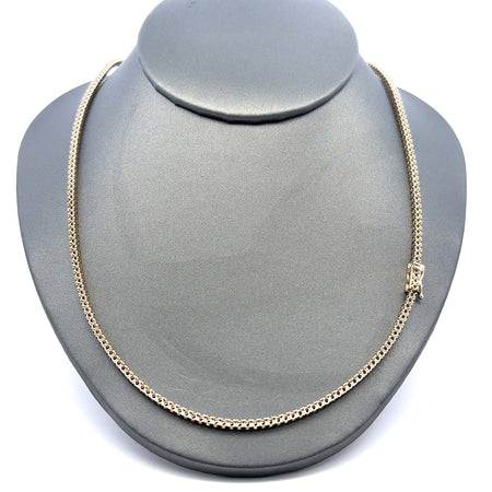 Chain Tennis without Stones White Gold 2mm 18" 10K