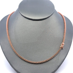 Golden Bull Korean Chain Tennis without Stones Rose Gold 2.5mm 16" 10K