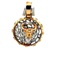 Golden Bull Korean Pendant Zodiac Signs 40.5 10K