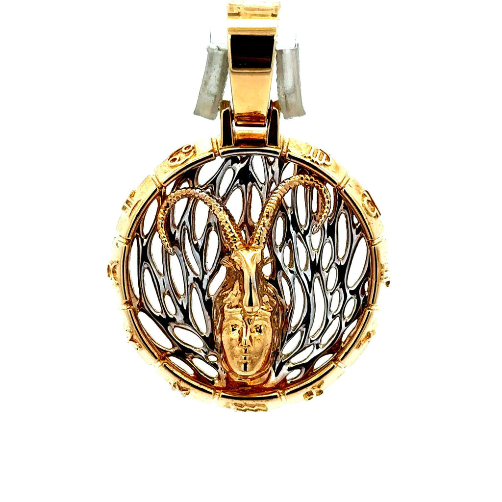 Golden Bull Korean Pendant Zodiac Signs 40.5 14K