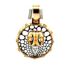 Golden Bull Korean Pendant Zodiac Signs 40.5 14K