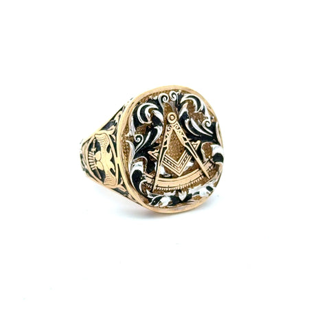 Ring Antique Freemasonry 11 6mm 14K