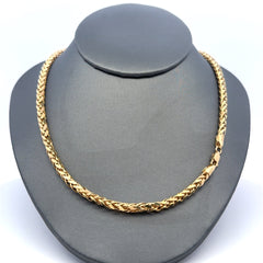 Golden Bull Turkish Chain Wheat Spiga Link 4mm 16" 10K