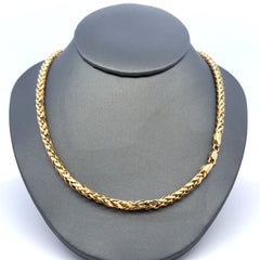 Golden Bull Turkish Chain Wheat Spiga Link 4mm 20" 10K