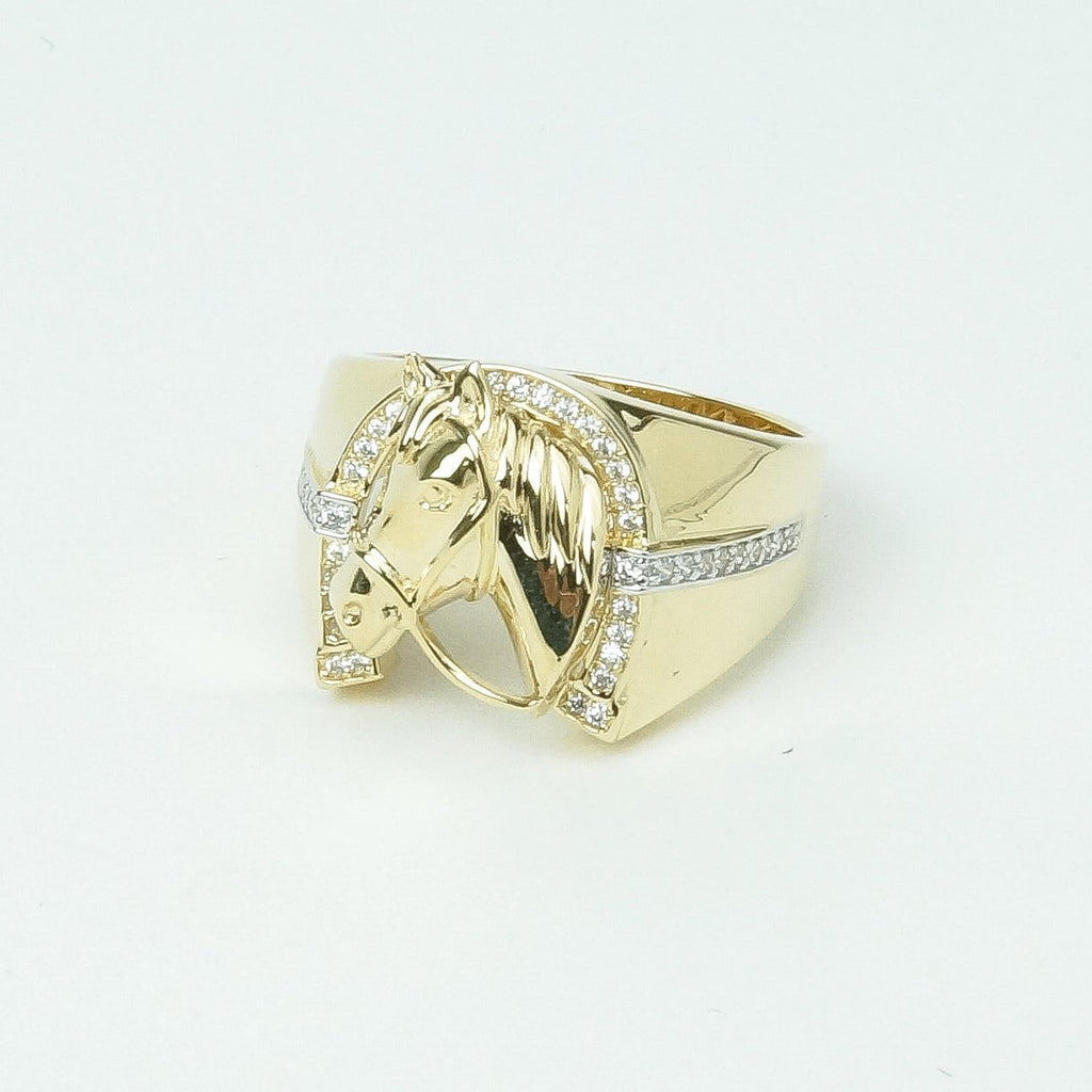 Rose Gold Horse Ring from Black Diamonds New York
