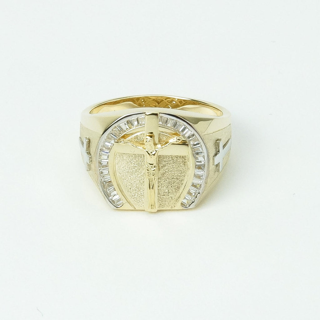 Stainless Steel Diamond Cross Ring Gold Jesus Cross Men's Fashion Jewelry |  eBay