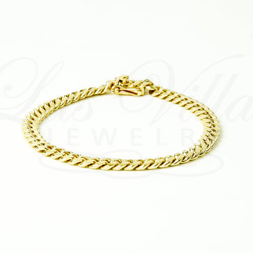 18ct Yellow Gold Chunky 6mm Curb Chain Bracelet | Buy Online | Free Insured  UK Delivery