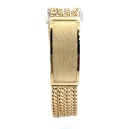 Elegant 10k 4-chain Cuban link Bracelet