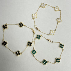 Las Villas Jewelry Online Chain Bracelets Yellow Gold Flower  Bracelet 10k