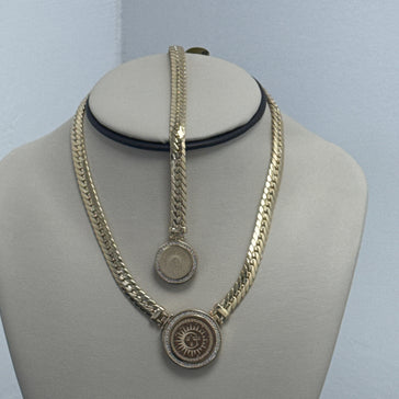 Set Women sun and moon 14k