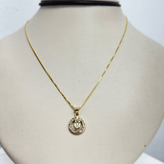 Las Villas Jewelry Online Charm Necklaces Yellow Gold Charm Necklace with Pendant 10k