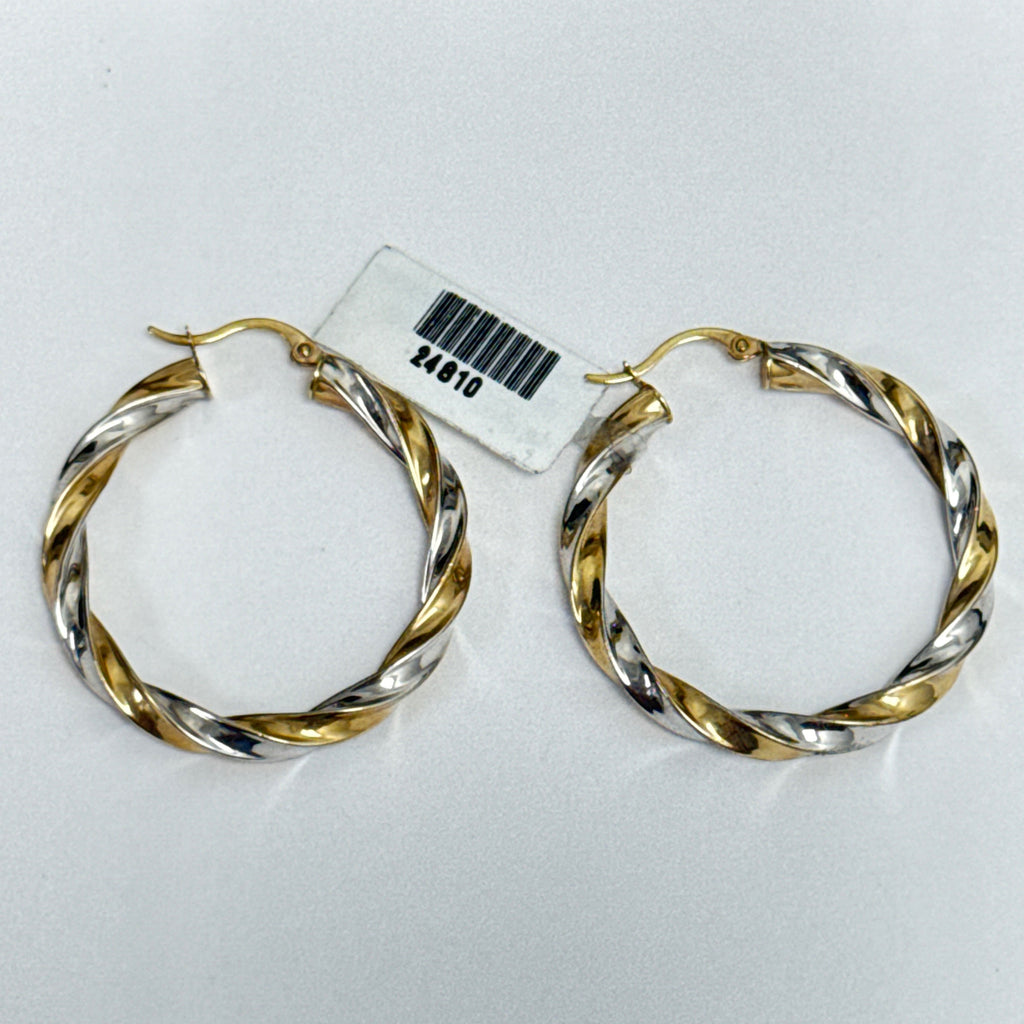 Las Villas Jewelry Online Earrings 10k Yellow 3  Gold Hoop Earrings