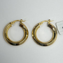 Las Villas Jewelry Online Earrings 14k Classic Yellow Gold Hoop Earrings