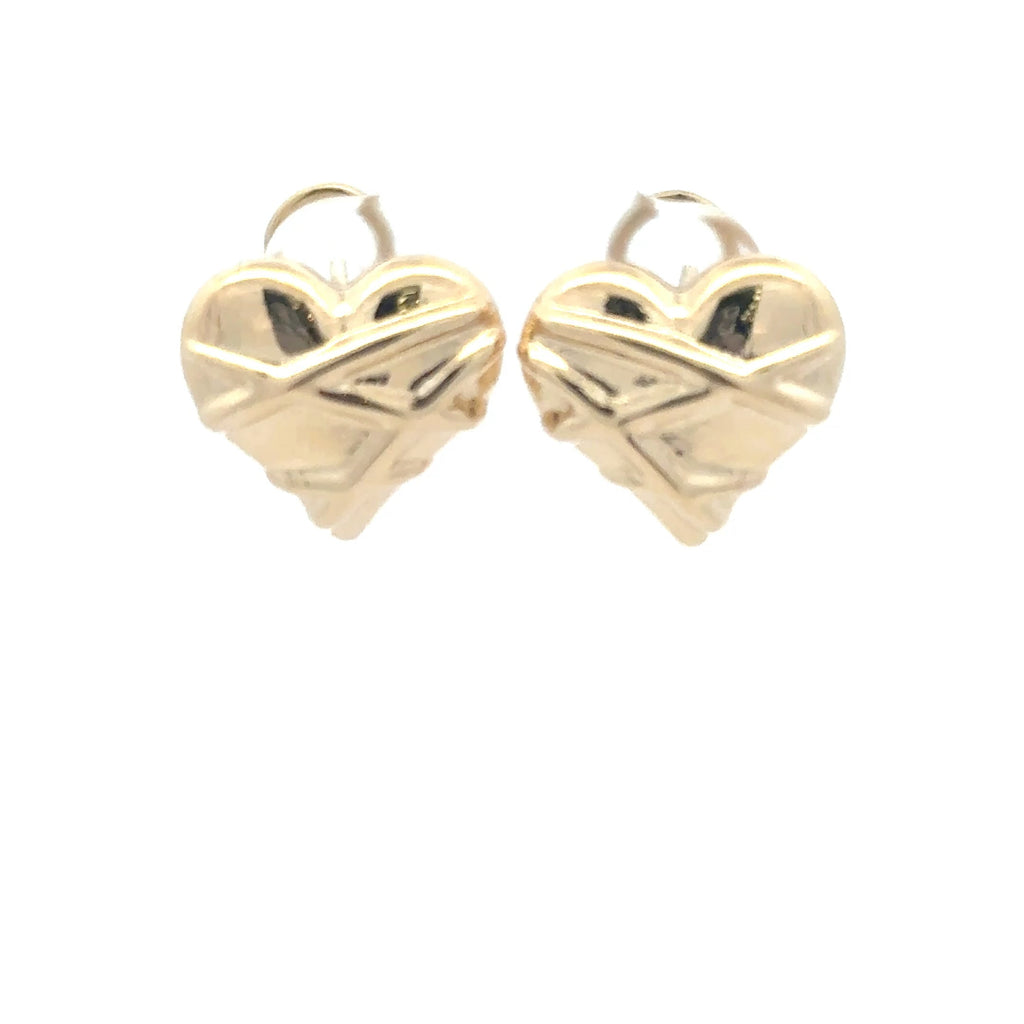Las Villas Jewelry Online Earrings Charming Heart-Shaped Earrings 10K