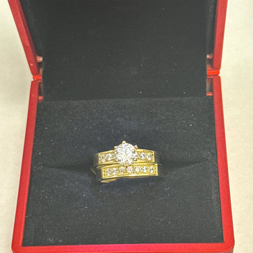 Yellow Gold Multistone stone  Ring 10k