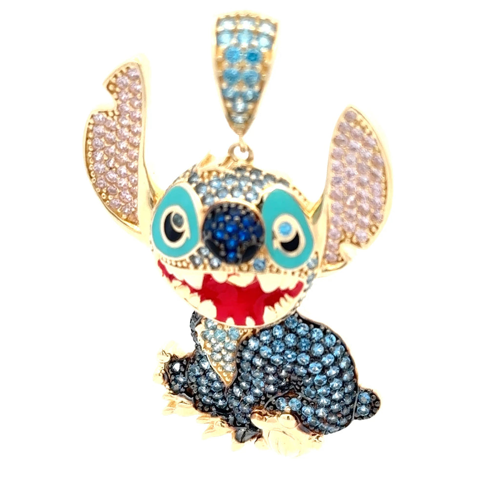 Las Villas Jewelry Online Pendants Colorful Stitch Pendant 14k