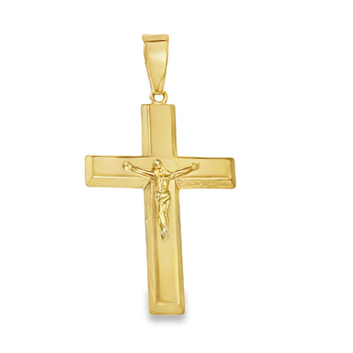 Las Villas Jewelry Online Pendants Yellow Gold Crucifix Pendant