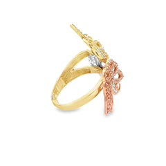 Las Villas Jewelry Online Rings Elegant Butterfly Ring Set 14k