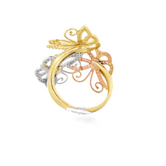 Las Villas Jewelry Online Rings Elegant Butterfly Ring Set 14k