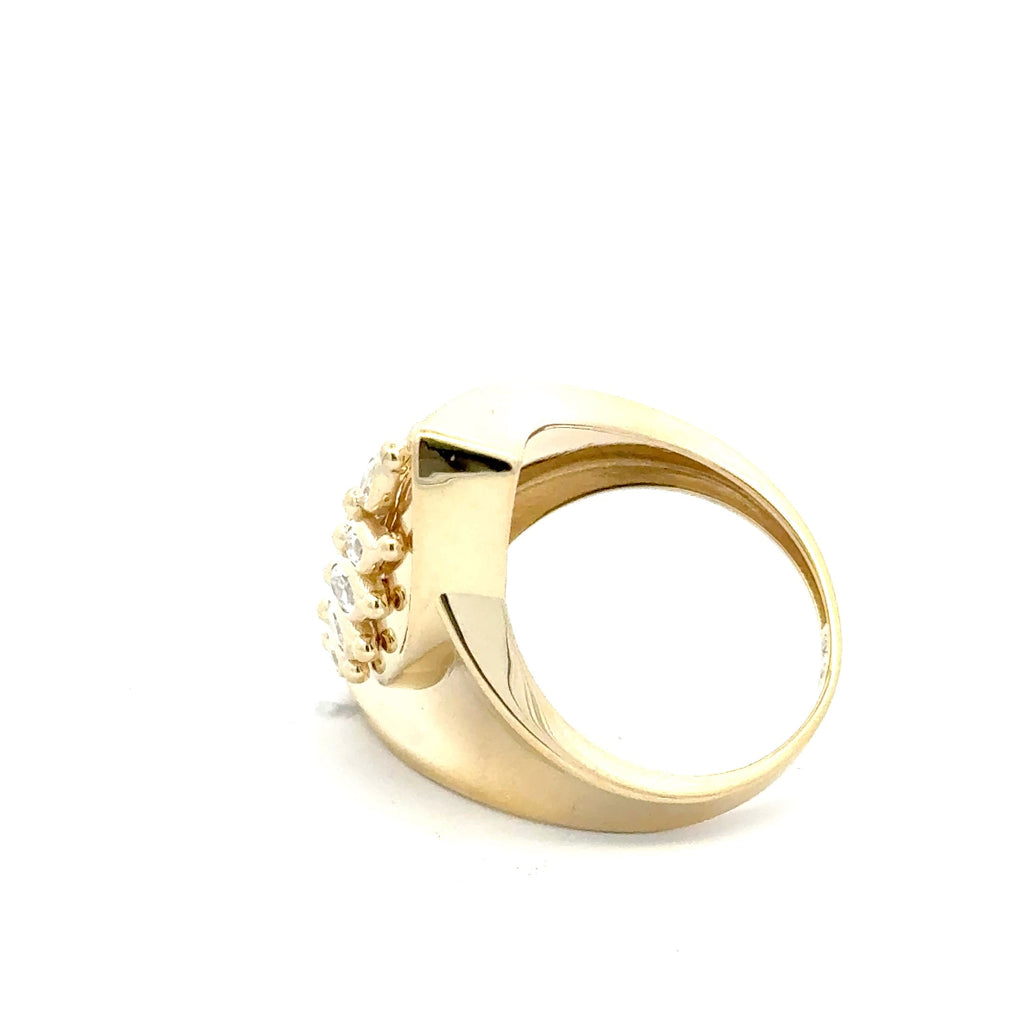 Elegant Gold Leaf Design Ring 10k #8 | Las Villas Jewelry