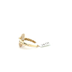Las Villas Jewelry Online Rings Yellow Gold Multi-Stone Ring with Round Cut Diamonds