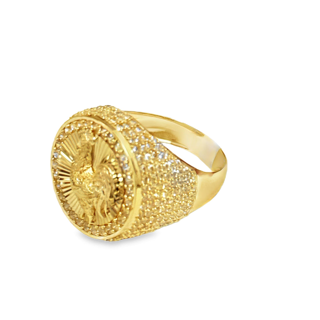 Las Villas Jewelry Online Signet Rings Yellow Gold  Rooster Signet Ring 10k #11