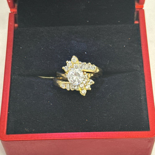 Set Zirconia Women Ring 10k