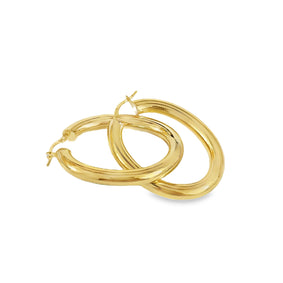 Las Villas Jewelry Online Woman Earrings Elegant Gold Hoop Earrings 14k