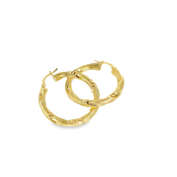 Las Villas Jewelry Online Woman Earrings Elegant Gold Hoop Earrings 14k