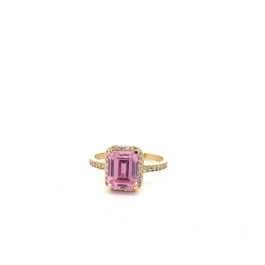 Las Villas Jewelry Online Womens Ring Elegant Pink Gemstone Ring 14k #7