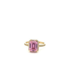 Las Villas Jewelry Online Womens Ring Elegant Pink Gemstone Ring 14k #7