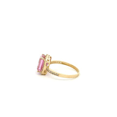 Las Villas Jewelry Online Womens Ring Elegant Pink Gemstone Ring 14k #7