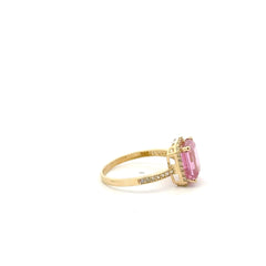 Las Villas Jewelry Online Womens Ring Elegant Pink Gemstone Ring 14k #7