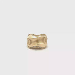 Yellow Gold Cocktail Ring 10k 6''
