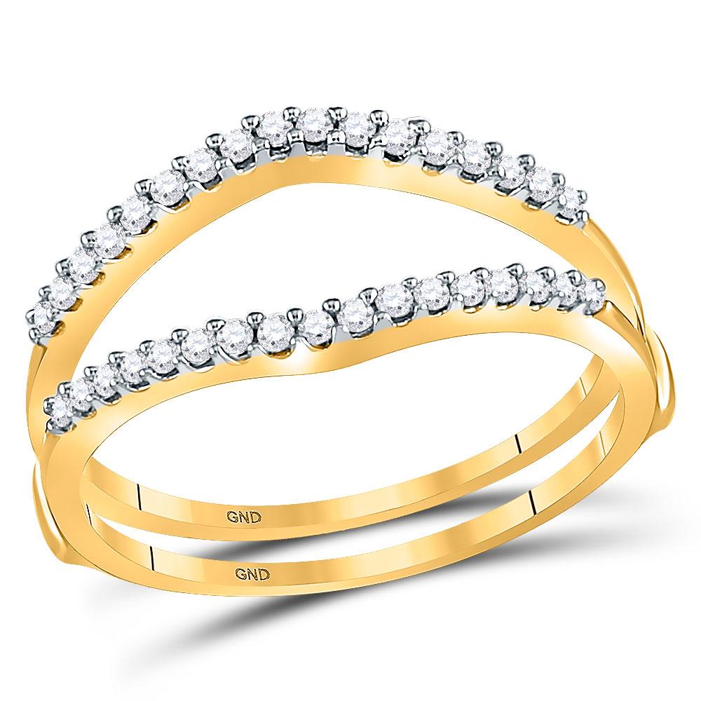 14k yellow gold 0.60ctw diamond ring guard, Ring Guard - valleyresorts.co.uk