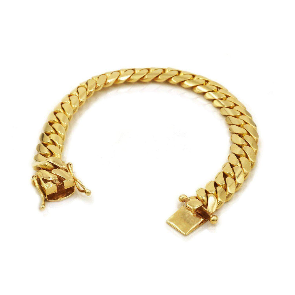 Buy 18K Gold Plated Miami Cuban Link Bracelet, Stainless Steel Anti Tarnish Cuban  Link Jewelry, Gold Curb Chain Bracelet Gold Bracelet for Women Online in  India - Etsy