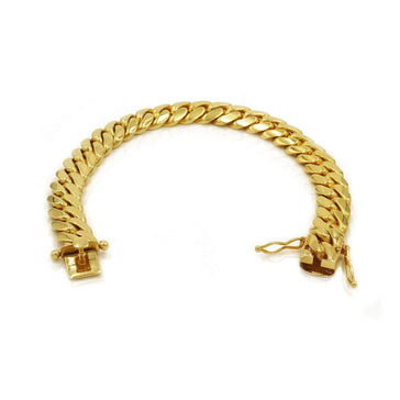 Miami Cuban Link Bracelet in Gold 10mm  The Gold Gods  TGG