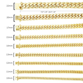 12 MM CUBAN LINK CHAIN (10k Gold) – goldfevermiami