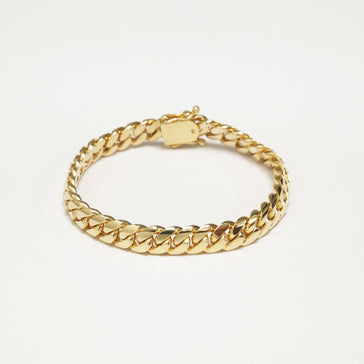 10k Yellow Gold Custom Sideways Cross Chino Bar Bracelet – TAMAYO GOLD LLC