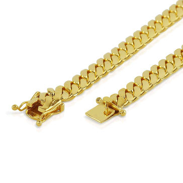11mm Cuban Link Chain in 10K Solid Gold