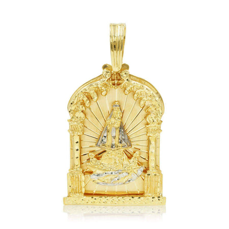 14K Pendant "Virgen de la Caridad del Cobre" Solid Gold 3D Pendant