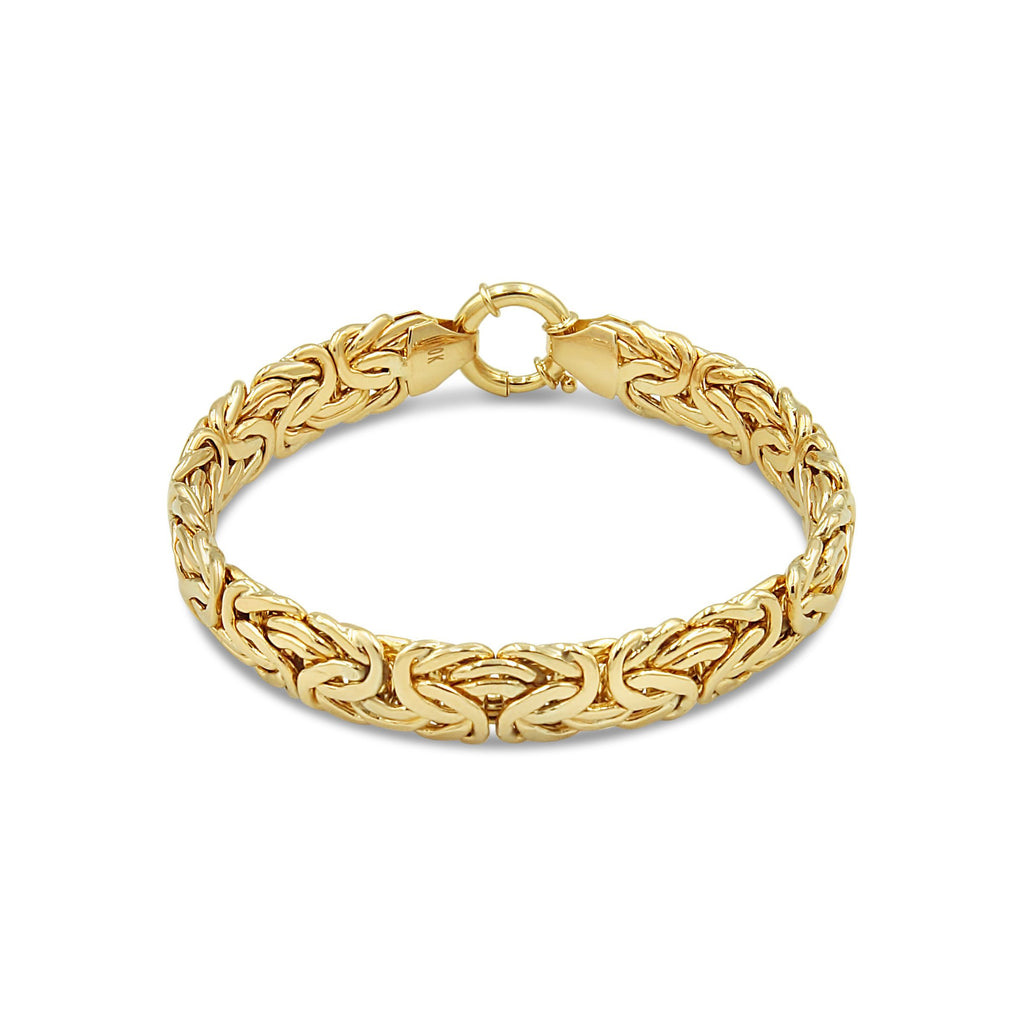 Las Villas Italian Bracelet 10K Byzantine Bracelet in Yellow Gold