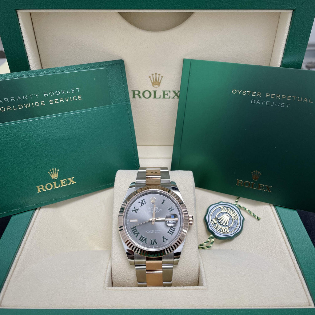 Las Villas Jewelry Watch Rolex Datejust 41 Wimbledon Everose Gold/Steel 126331